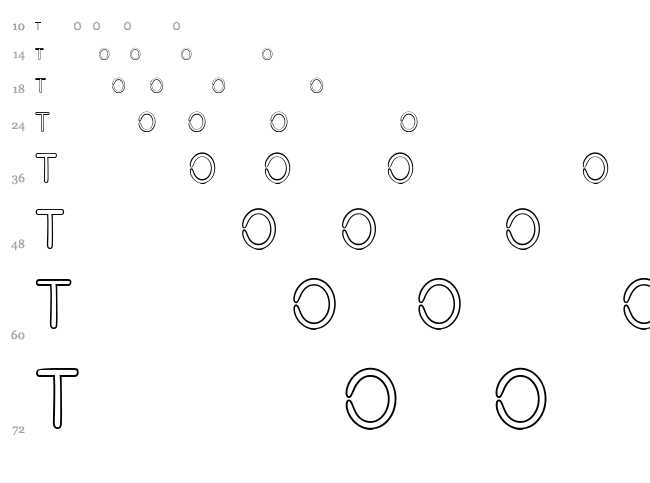 Cartoon Sketch font waterfall
